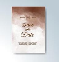 A fusion of watercolor chaos and elegance in one invite. vector