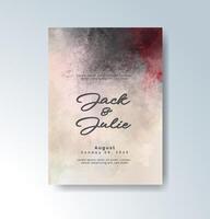 Soft strokes and splashes for a modern romantic invitation. vector