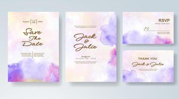 Abstract gradient design in wedding invite. vector