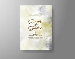 Subdued tones with painted touch in invitation. vector