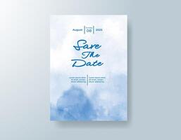 Romantic painted look on invitation background. vector