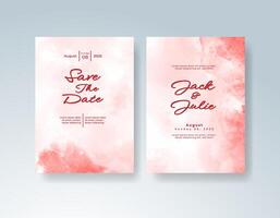 Abstract wedding invite with soft artistic background. vector
