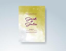 Artistic blend of color for abstract wedding invitation. vector