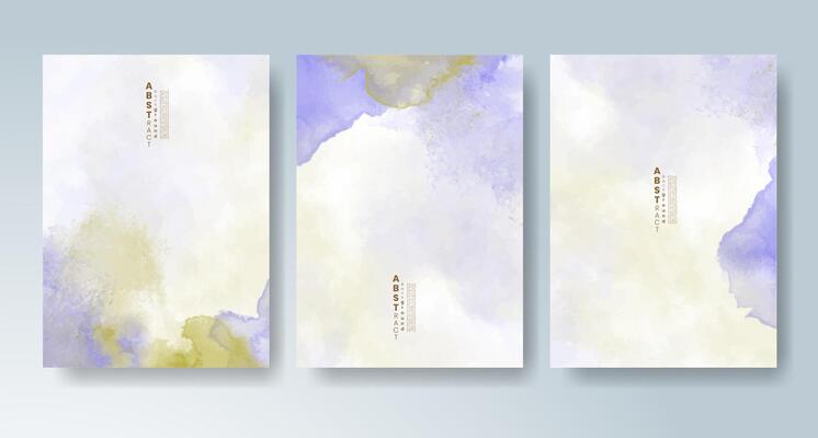 Artistic cards with subtle watercolor gradients.