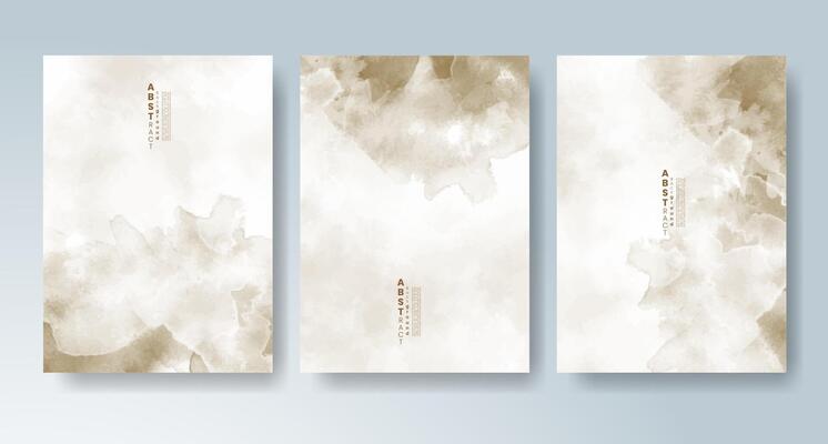 Abstract pastel watercolor backgrounds for cards.