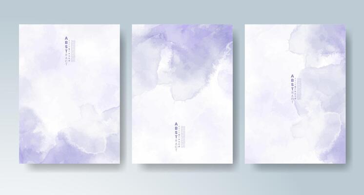 Creative watercolor backgrounds designed for colorful card sets.