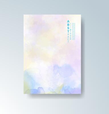 Cloudy watercolor effects on minimal cards.