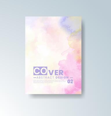 Subtle and romantic watercolor strokes.