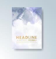 Watercolor backdrop cards for your message. vector