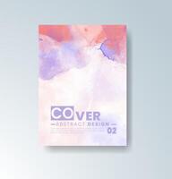 Watercolor texture in soft beige and blush for invite vector