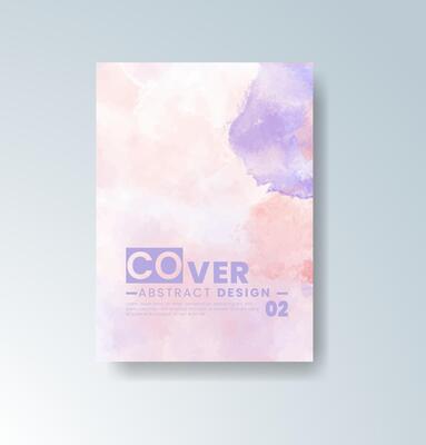 Subtle artistic watercolor tones on card background