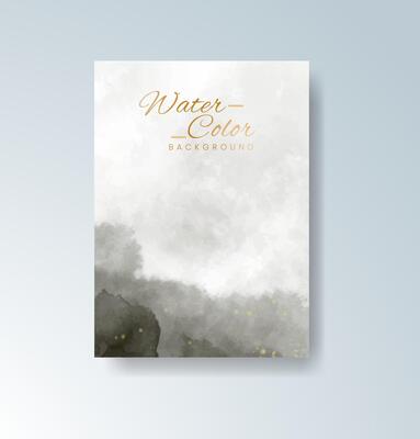 Fresh watercolor hues in spring wedding card