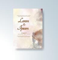 Splash of color watercolor invitation design vector