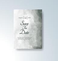 Abstract watercolor design for romantic invitation vector