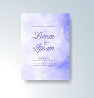 Creative abstract wedding invite with paint splash look vector