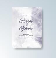 Romantic wedding invitation with artistic color flow vector