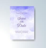 Dynamic paint-splash wedding invitation design vector