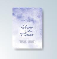 Wedding card with soft, abstract watercolor gradients vector