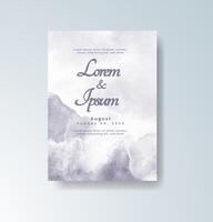 Bold and colorful wedding invitation with splash art vector