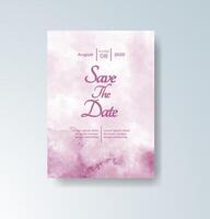 Minimalist whimsical wedding menu card vector