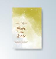 Minimalist gold-foiled rehearsal dinner invite vector