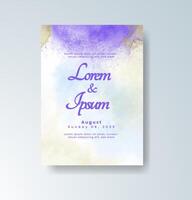 Beach custom wedding program vector