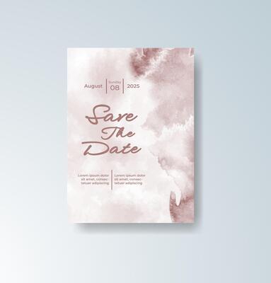 Tropical artistic table number card