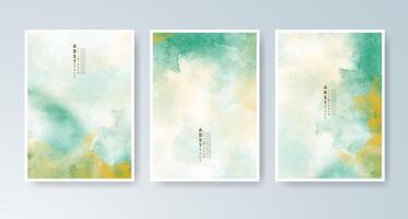Handmade-look watercolor textures for digital card prints. vector