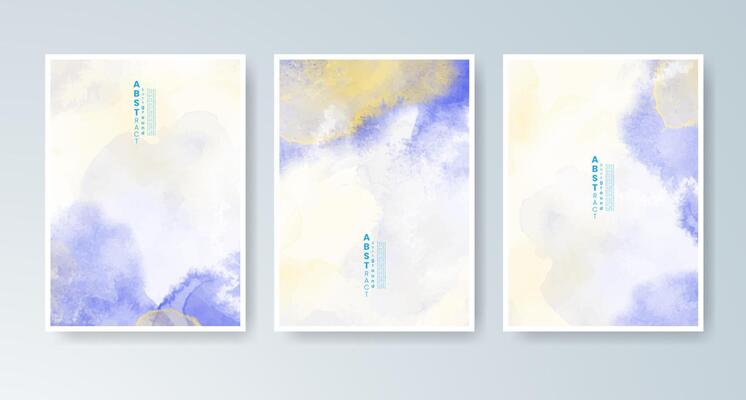 Watercolor card pack for invitations, birthdays, or announcements.