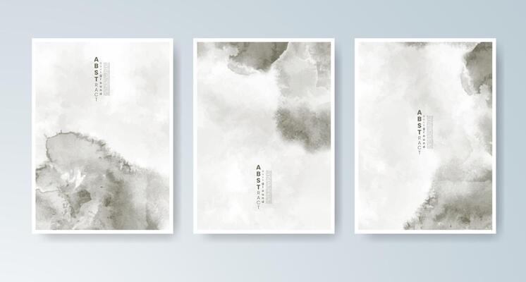 Artistic watercolor patterns in a sleek card set for events.