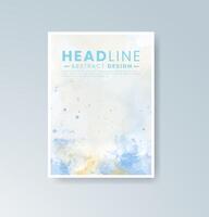 Abstract minimalism with a touch of watercolor charm. vector