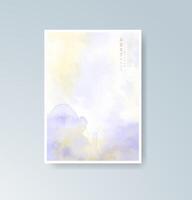 Splashes of art with light watercolor application. vector