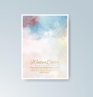 Classy branding cards featuring elegant watercolor textures.