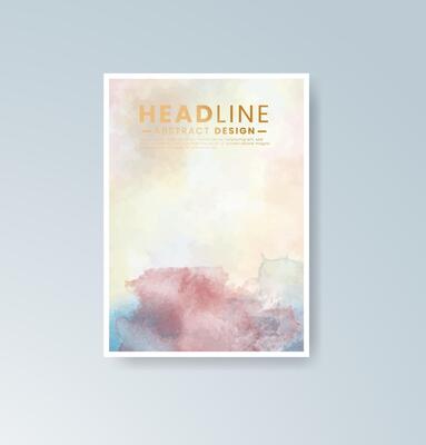 Cards with soft blush tones and gentle paint swirls.
