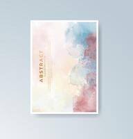 Artistic design templates with a watercolor theme. vector
