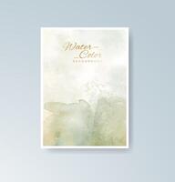 Clean design layouts enhanced with artistic watercolor. vector