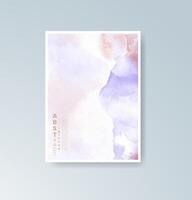 Customizable watercolor card templates with a modern touch. vector