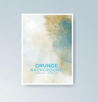 Artistic handmade-style watercolor cards for every event. vector