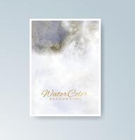 Cards with flowing watercolor patterns and light textures. vector