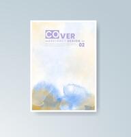 Painterly expressions in subtle hues for card making. vector