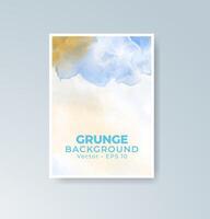 Inspired watercolor shapes lending depth to your print. vector