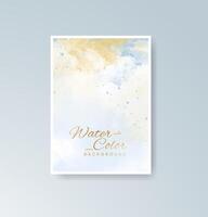 Invitations featuring gentle watercolor design elements. vector