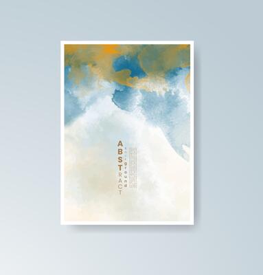 Creative greeting card backgrounds with a watercolor theme.