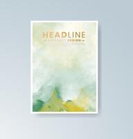 Fluid color dynamics with watercolor for invitation templates. vector