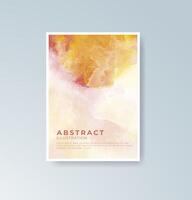 Artistic transitions from brush to print on every card. vector