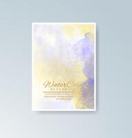Subtle washes of watercolor to elevate your print materials. vector