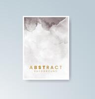Designed to soothe cards with subtle watercolor forms color vector