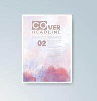 Crafted watercolor tones with a hint of minimalism. vector
