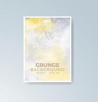 Cards with balanced color transitions in watercolor. vector