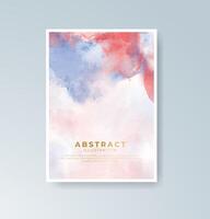 Digital-ready watercolor backgrounds for branding templates vector